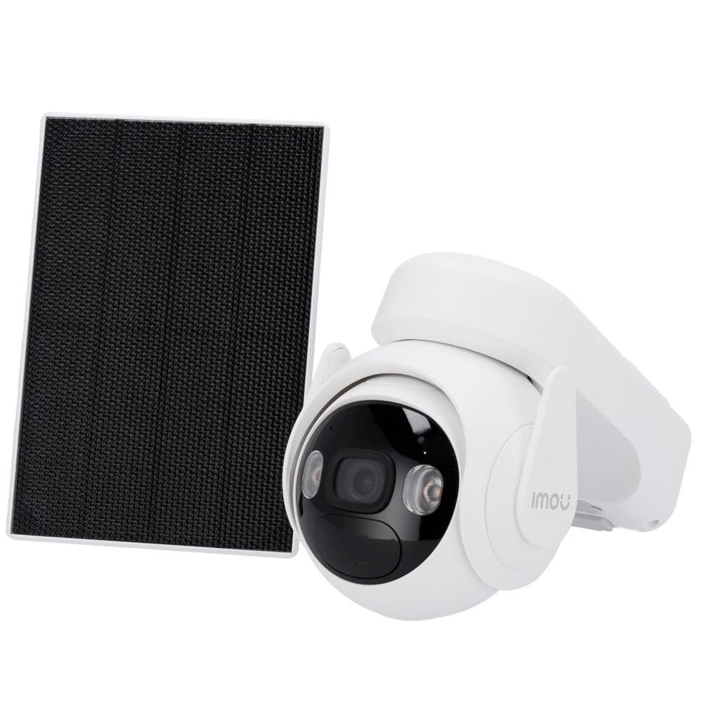 Kit supraveghere, Camera Wireless Imou Cell PT, 3MP, Acumulator 15000 mAh si Panou solar 3W, IPC-K9EP-3T0WE/FSP12C
