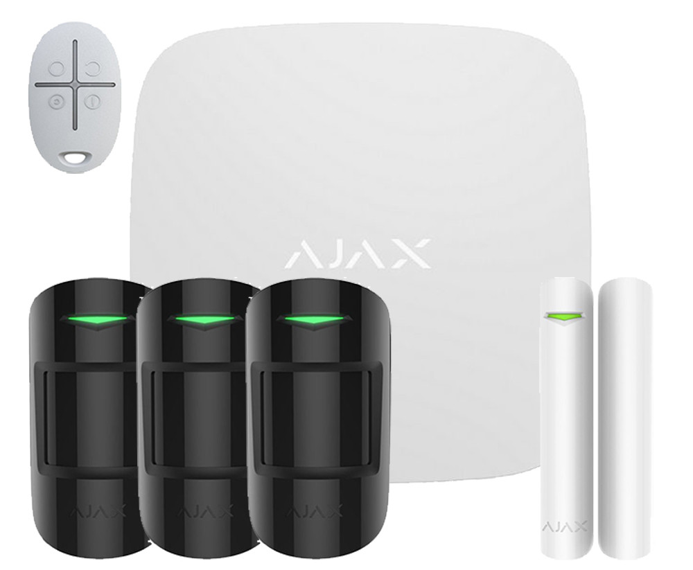 Kit sistem de alarma IP / GSM wireless Ajax 4 zone KItAjax4-BL