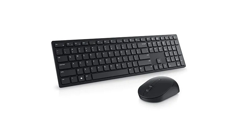 Kit tastatura si mouse wireless Dell Pro KM5221W, 2.4GHz, Copilot Key, 1600-4000 DPI, negru