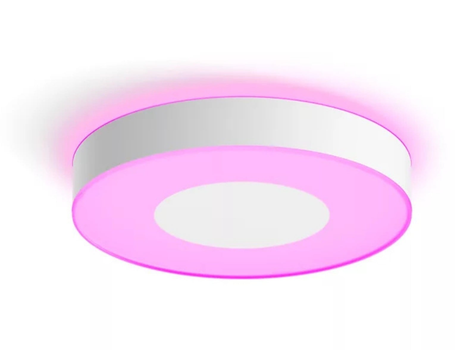 Lampa LED inteligenta tavan baie Philips Hue Xamento L 8718696176566, 52.5W, 3700 lm, RGBW, 2000-6500K, Bluetooth, Zigbee, IP44, diametru 42.5 cm, alba