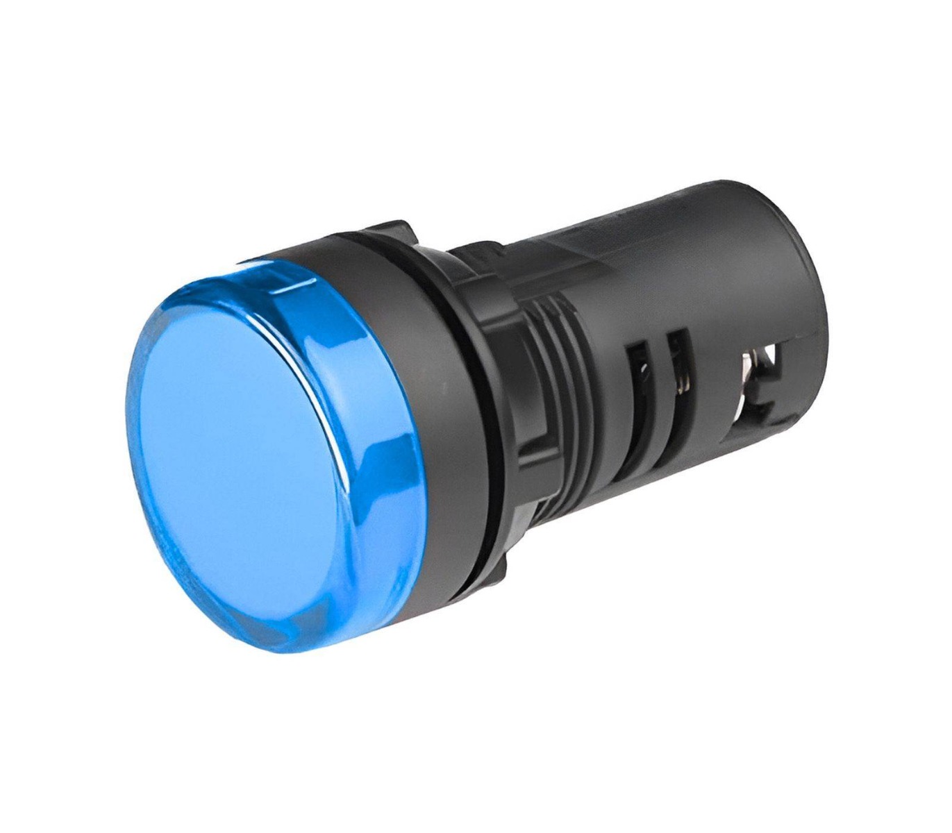 Lampa de semnalizare cu LED, 230VAC, diametru 22mm, albastru, Freder LS-BLUE-D22/230V