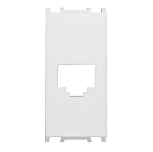 Masca pentru RJ45 ET102017 TOOLLESS LINE jack, 1M, alb, Schrack