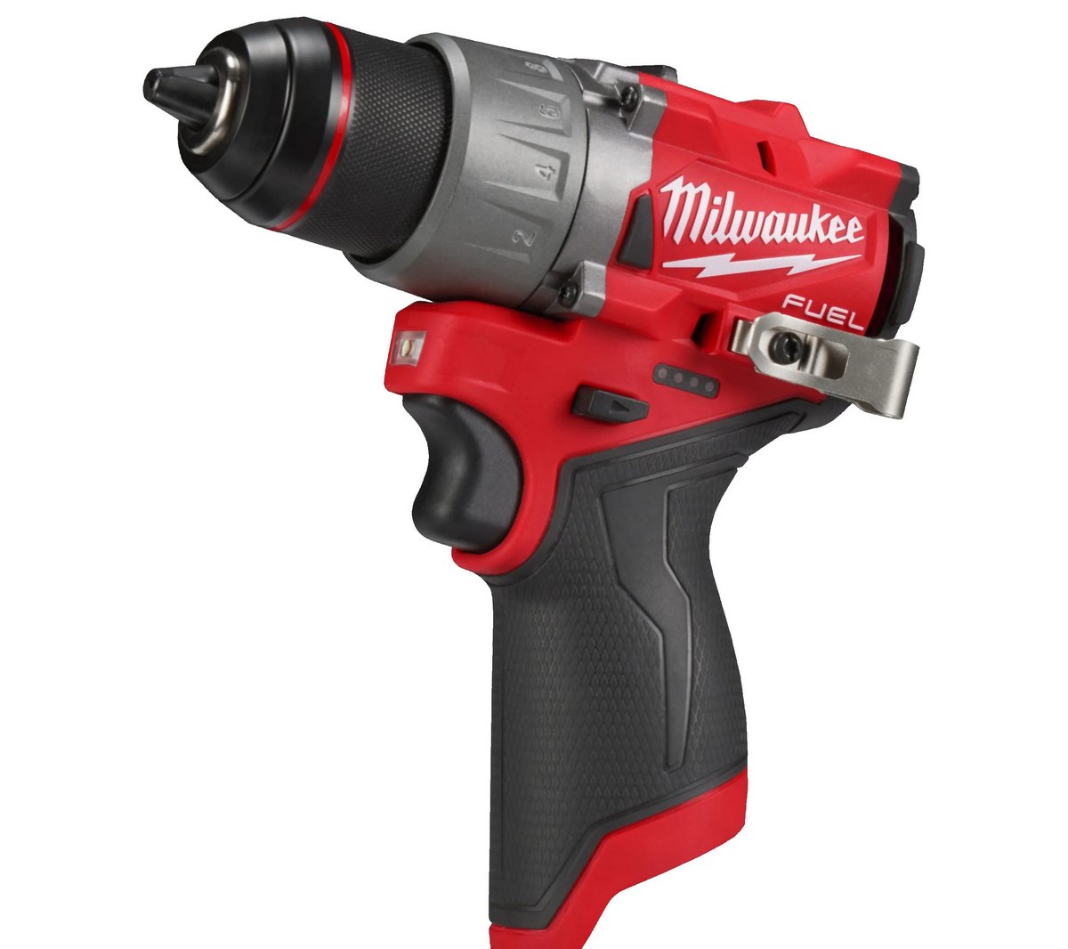 Masina de gaurit M12 FUEL Milwaukee, subcompacta, 45Nm, mandrina metalica 13mm, clema de curea, 4933479872