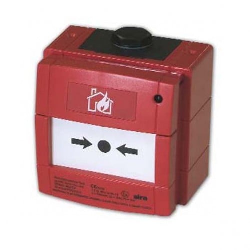 Buton de alarmare incendiu conventional, indicator LED, MCP220EX