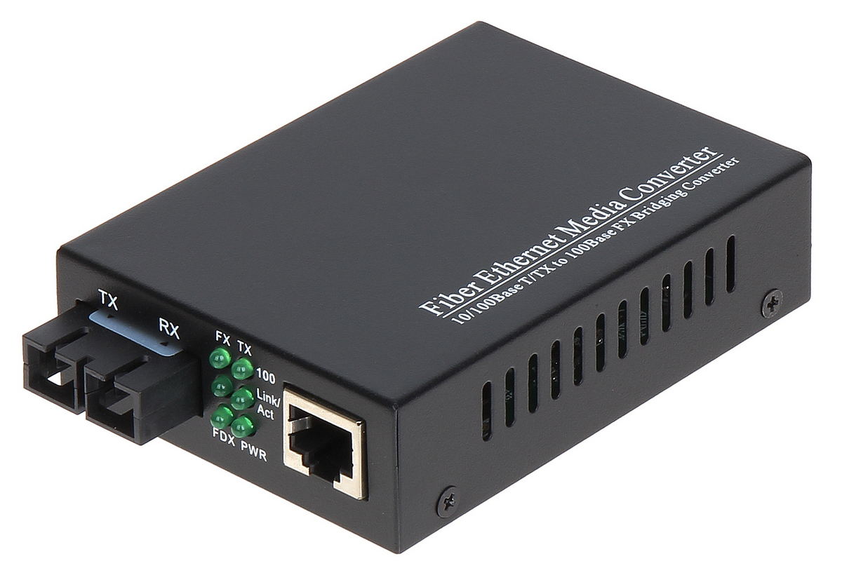 Media convertor SM, conector SC/PC, 10/100 Mbps, transmisie 25km, Safer OM2-SM