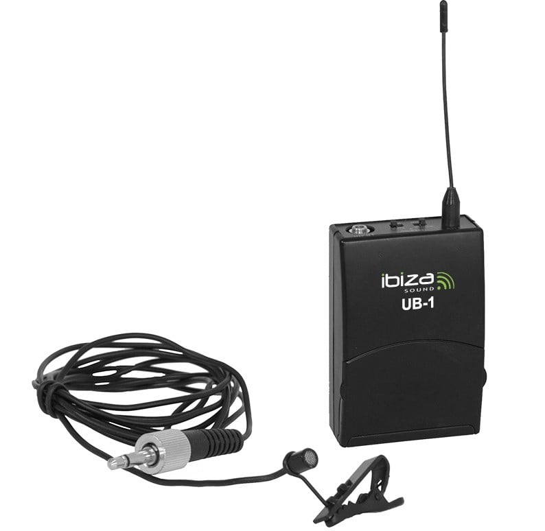 Microfon lavaliera wireless, canal A, 865MHz, Ibiza Sound UHFBPMIC-A