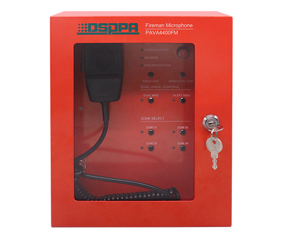 Microfon pompieri DSPPA PAVA4400FM, certificat EN54, 24V