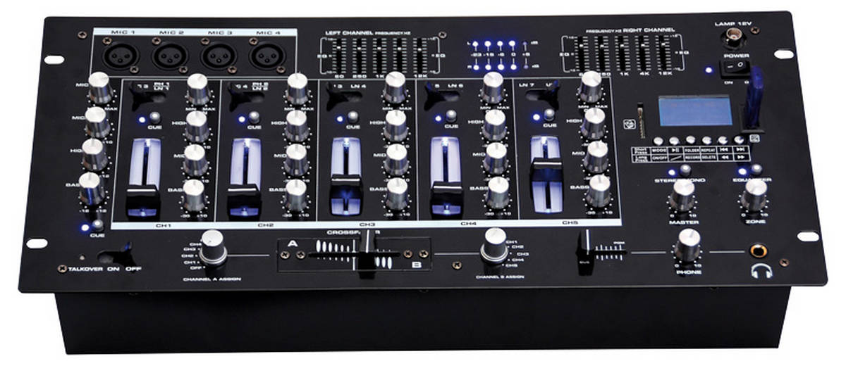 Mixer audio, bluetooth, 6 canale, 14 intrari, ACTIV218