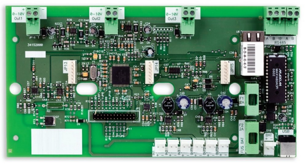 Modul pentru comanda a pana la 3 regulatoare de viteza pentru ventilatie  DETNOV TRMD-500