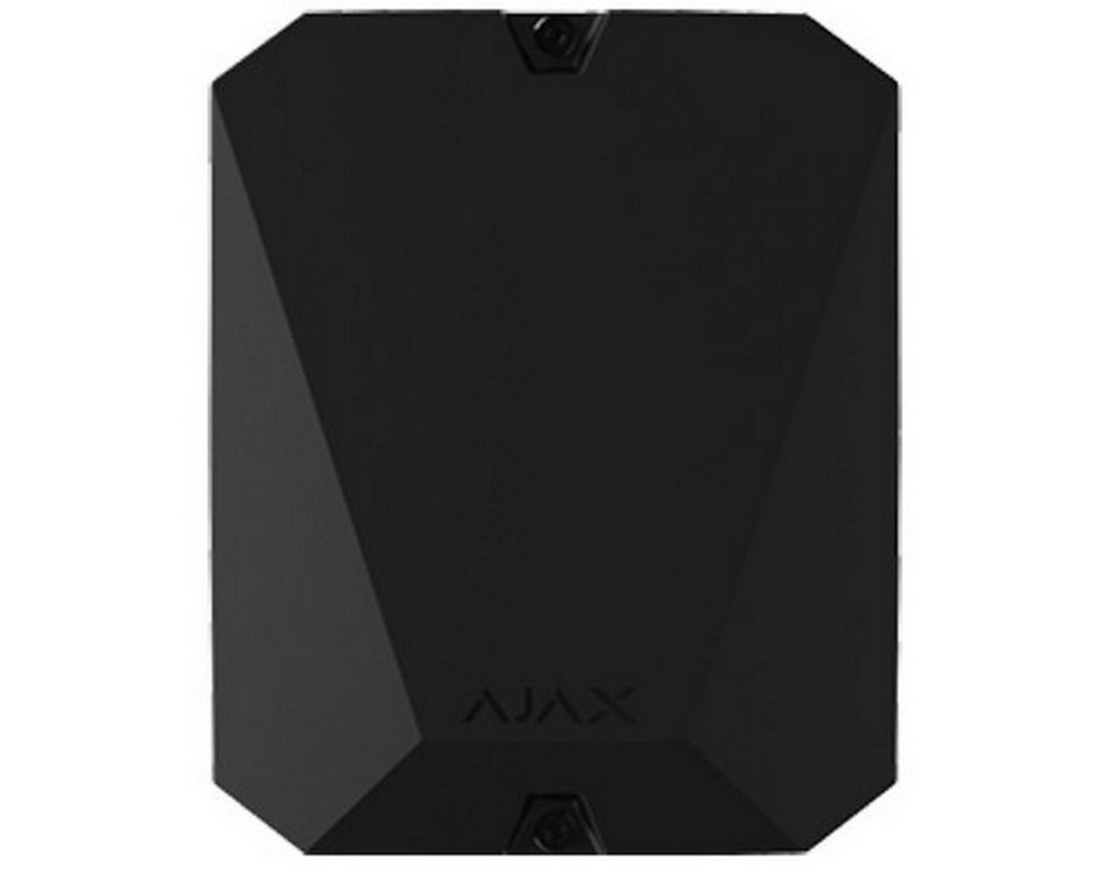 Modul pentru integrare detectori alarma cablati la sistem, 18 zone 868 MHz, suport 2EOL-3EOL, negru, AJAX MULTI TRANSMITTER BL