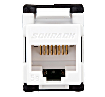 Modul RJ45 neecranat, Cat.5e, TOOLLESS LINE, Schrack HSEMRJ5UWS