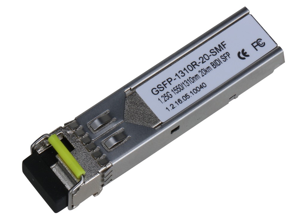 Modul SFP Gigabit, Single Mode, port LC, distanta de transmisie 20km, Dahua GSFP-1310R-20-SMF