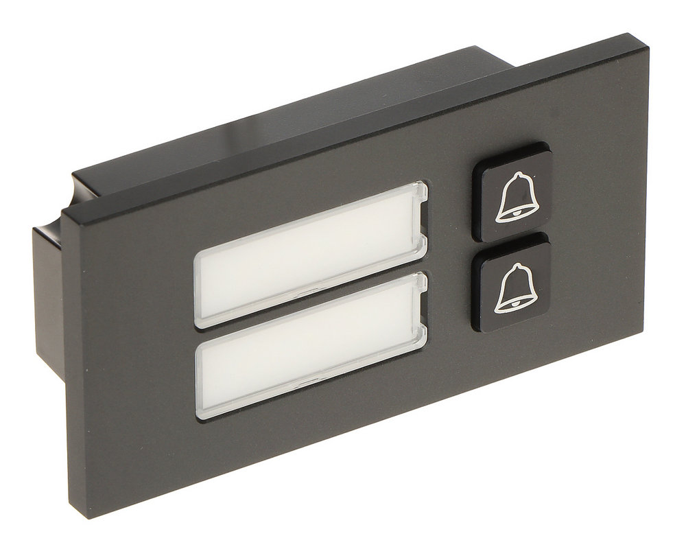 Modul videointerfon Dahua, 2 familii, IP66, IK07, aluminiu, grafit, VTO4202F-MB2