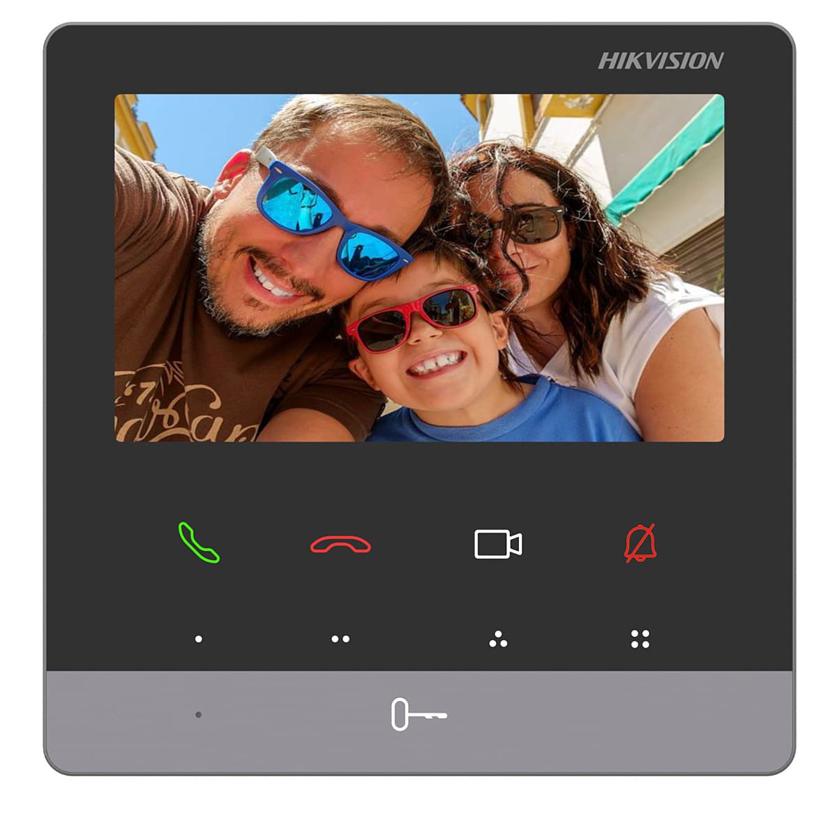 Monitor videointerfon TCP/IP TFT Hikvision DS-KH6100-E1, LCD 4.3 inch, 9 butoane, PoE