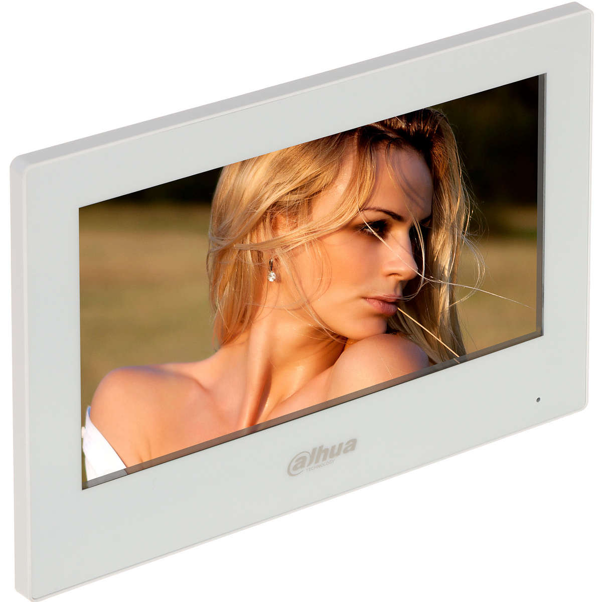 Monitor 7 inci cu touchscreen, comunicare WIFI si alimentare POE, Dahua, VTH2621G(W)-WP