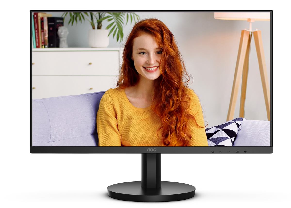 Monitor Full HD AOC 24B3HMA2, diagonala 23.8 inch, 2 difuzoare de 2W, HDMI, DVI, VESA