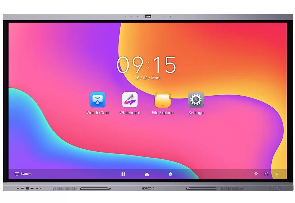 Tabla interactiva cu touch screen 4K UHD Horizon A3C, diagonala 75
