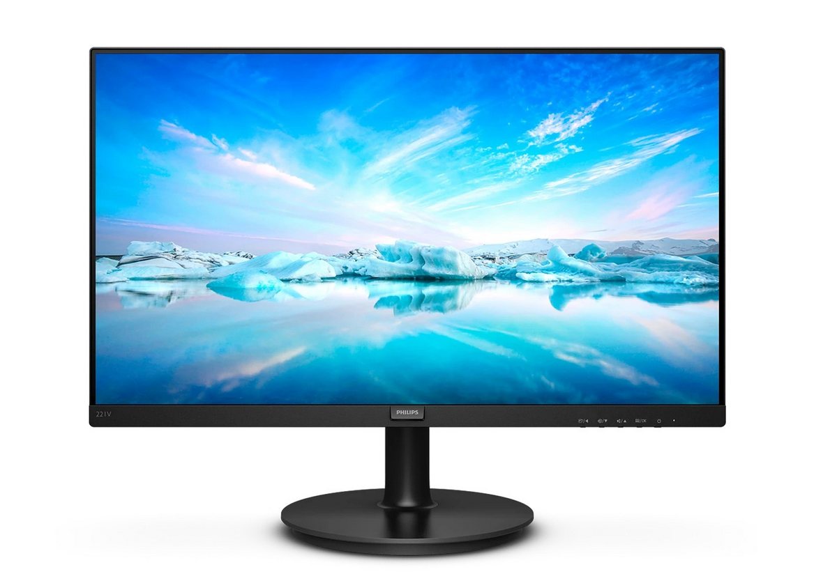 Monitor LCD VA Full HD, diagonala 21.5 inch, unghi vizualizare 178º, VGA, HDMI, difuzor 2x2W, Philips 221V8A/00