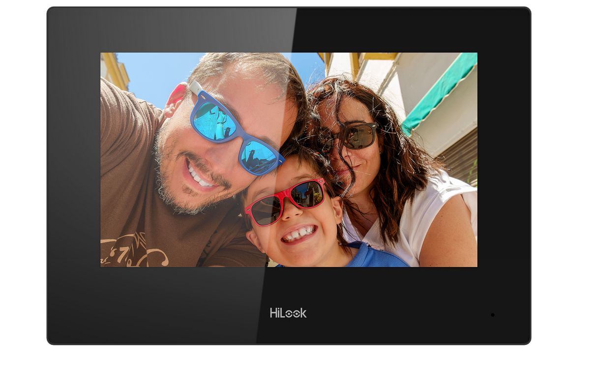 Monitor videointerfon TCP/IP Hikvision HiLook VI-H460WD, ecran tactil 7 inch, Wi-Fi 2.4GHz, PoE, audio bidirectional