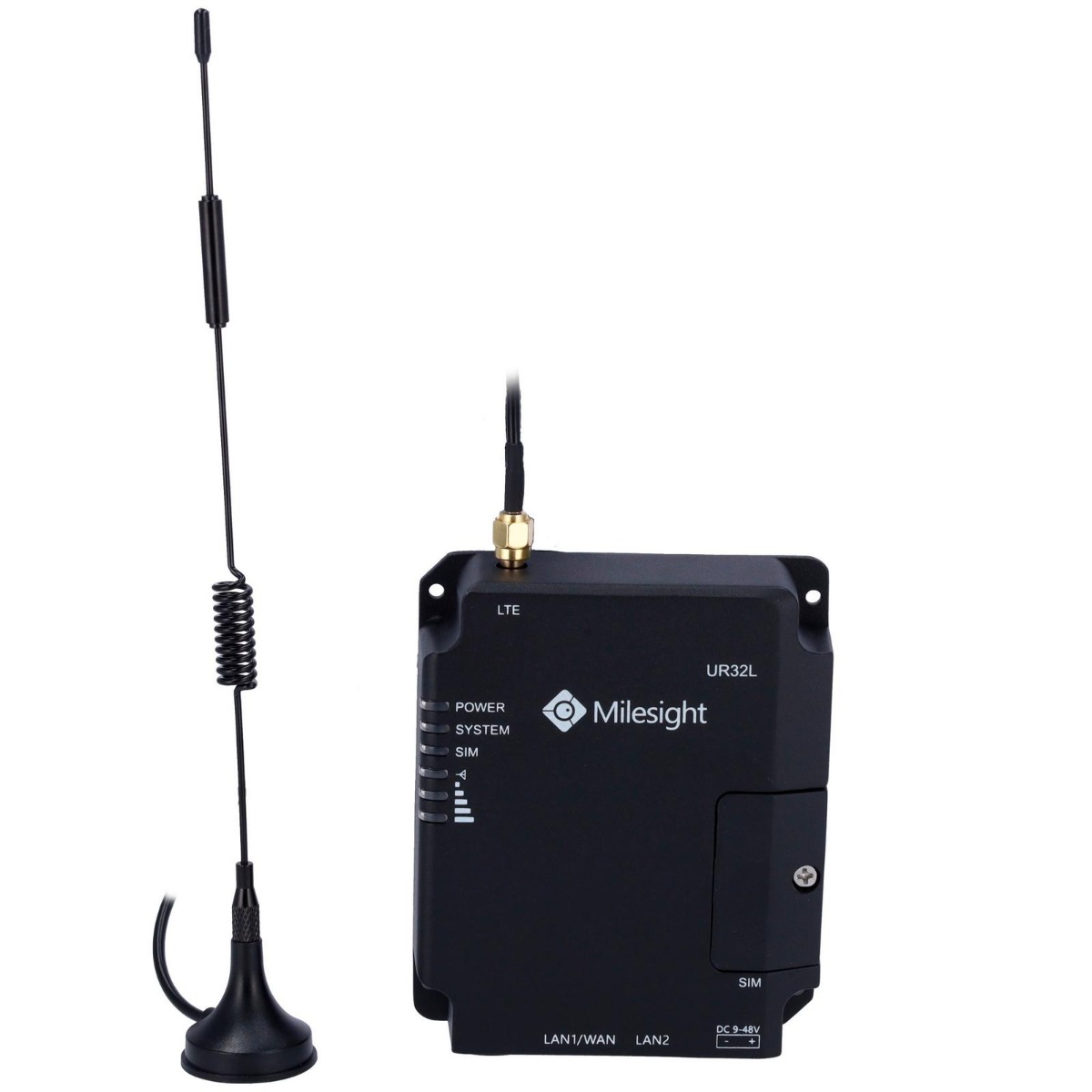 Router Industrial 4G - Cartela 3G / 4G, 2 porturi POE Milesight MS-UR32L-L04EU-P
