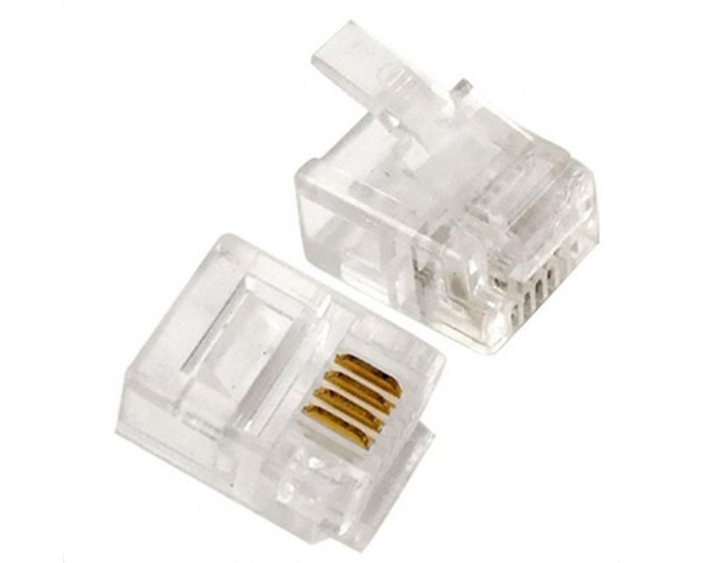 Mufa receptor telefon, 4 pini, 4 contacte, RJ10