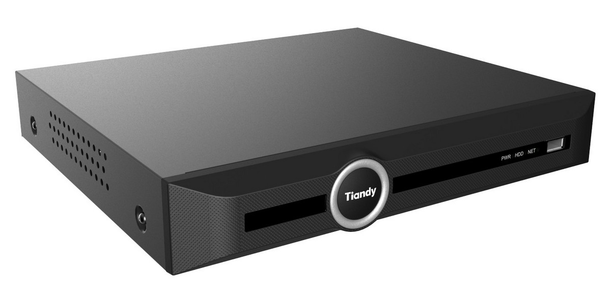 NVR 10 canale seria Lite Tiandy TC-R3110-IBP8KV3.1, 8MP 4K, 8x PoE, 70W, Functii AI, Suporta audio, 1 slot SATA