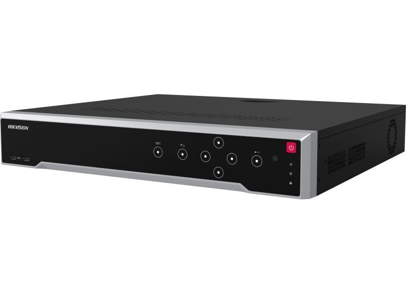 NVR 16 canale, 12MP, Hikvision DS-7716NI-I4/16P(B), 16x port PoE, 4x port SATA si 1x port eSATA, Latime banda 160 Mbps