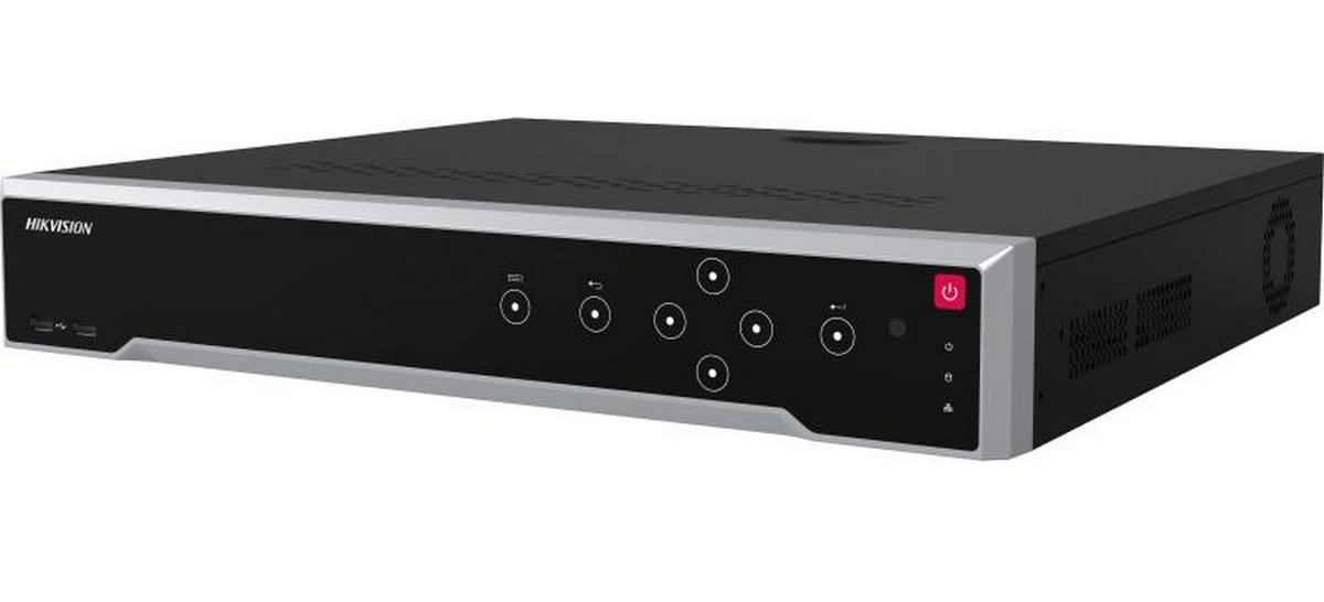 NVR 32 canale Hikvision DS-7732NI-M4/16P, 32 MP 8K, 16xPoE, latime de banda 320Mbps, 4x port SATA 16TB, Alarma 16/9