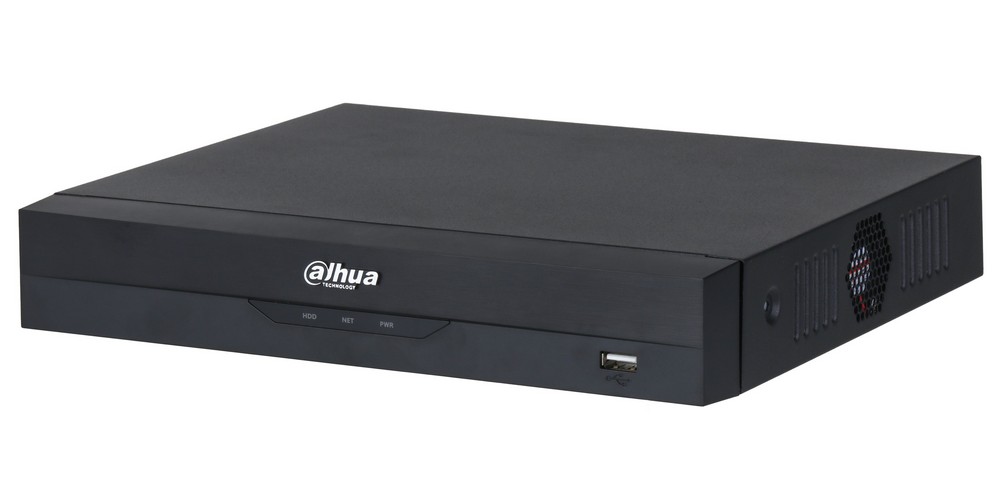 NVR 4 canale cu PoE, WizSense, Pana la 12MP, 80Mbps, 1x slot SATA HDD, Dahua NVR2104HS-P-I2