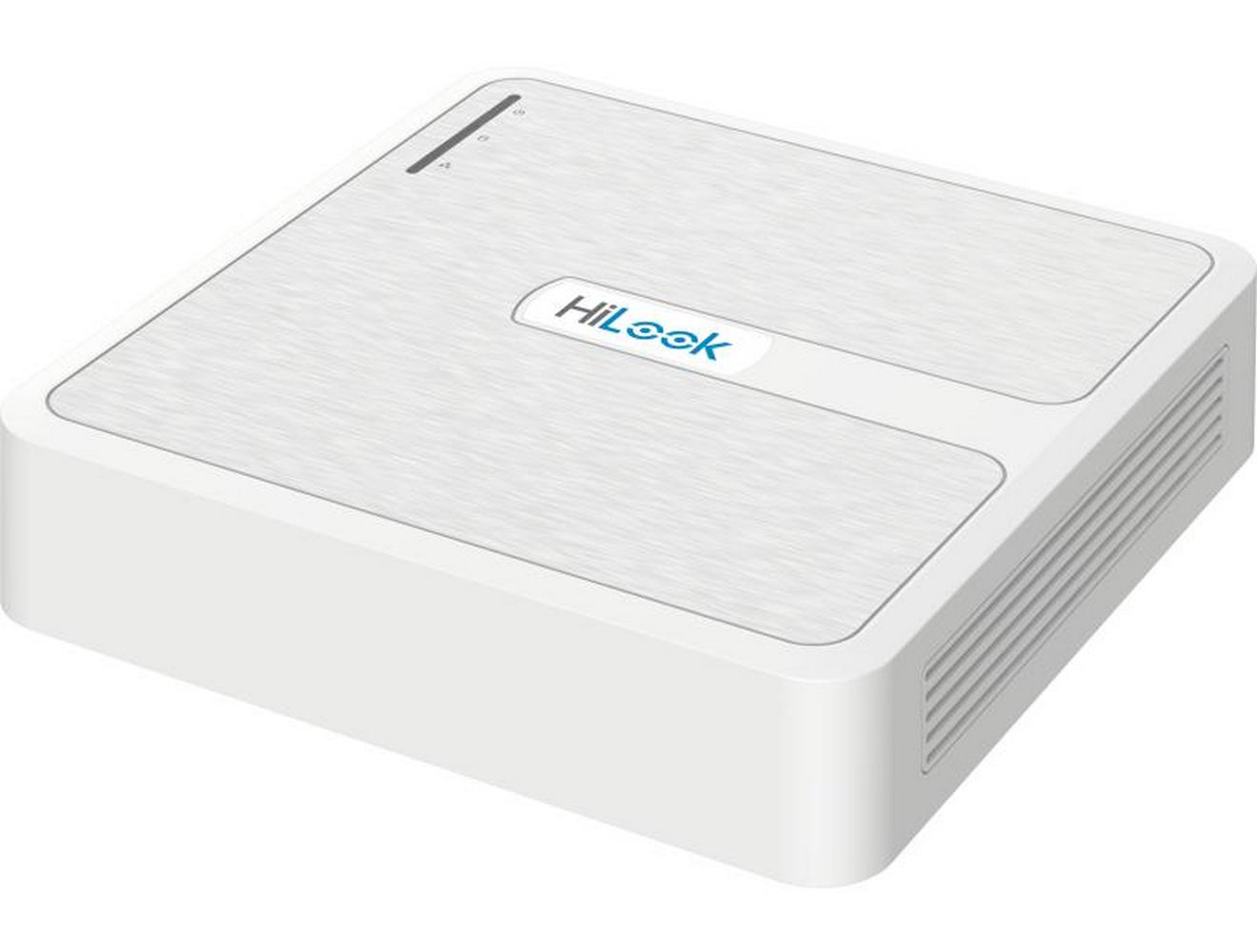NVR 4 canale Hikvision HiLook NVR-104H-D/4P(D), pana la 6MP, 4x PoE, latime banda 60 Mbps, 1 port SATA