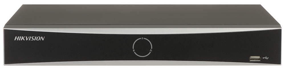 NVR 8 Canale cu PoE Hikvision DS-7608NXI-K1/8P(D), AcuSense, 8MP 4K, latime de banda 80Mbps, 75W, 1U