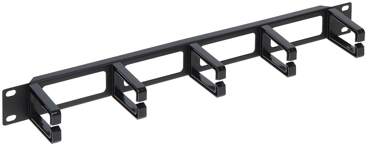 Organizator cu inele pentru rack 19 inch, 5 inele, negru, ORGAN-INELE