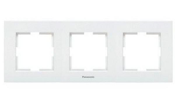 Rama orizontala 3 posturi, aparataj de camera cu montaj ingropat, Karre Plus Panasonic P-KPR30