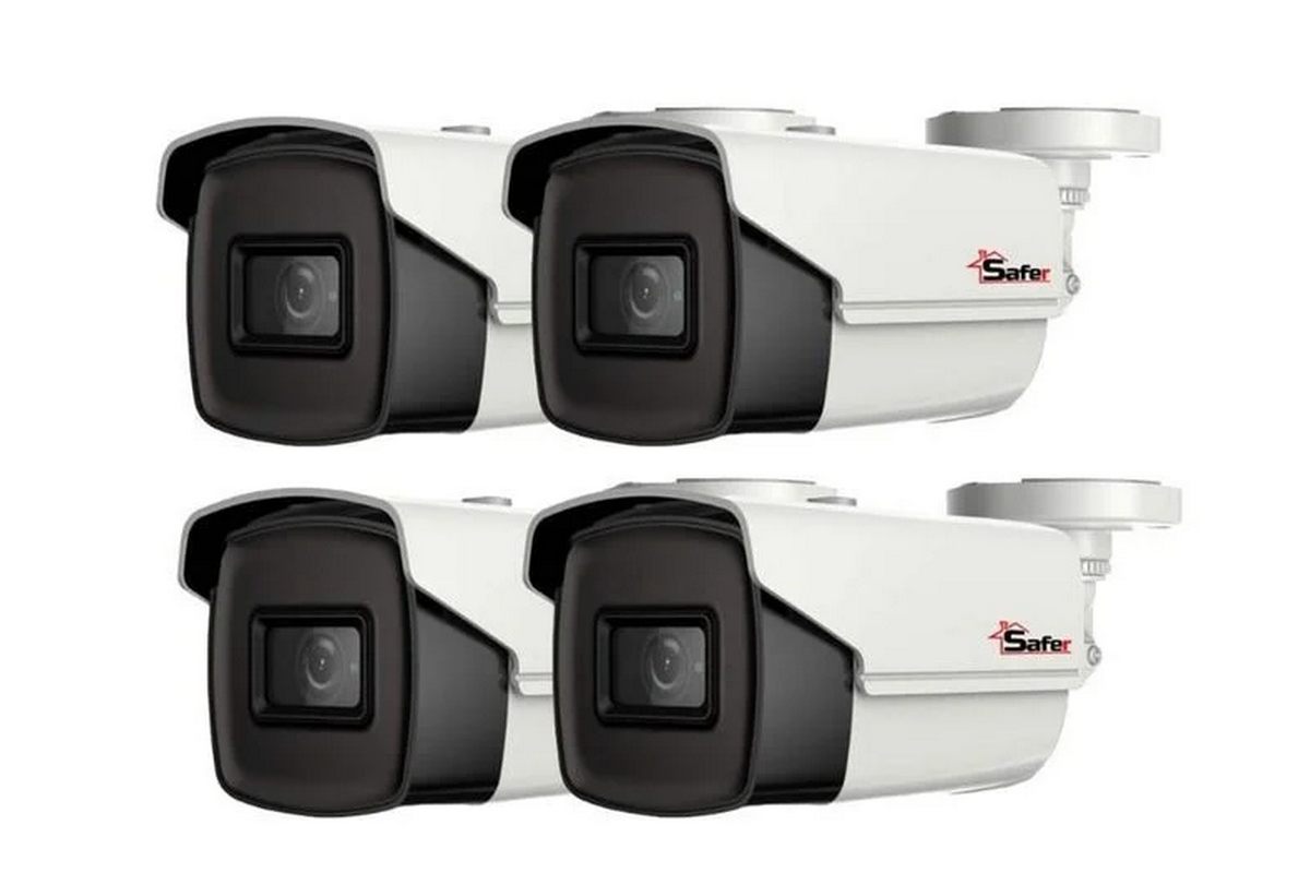 Pachet 4 camere de supraveghere pentru exterior, Safer PRO, 5MP, lentila 2.8 mm, IR 40m, 4XSAF-PRO-BM5MP40F28