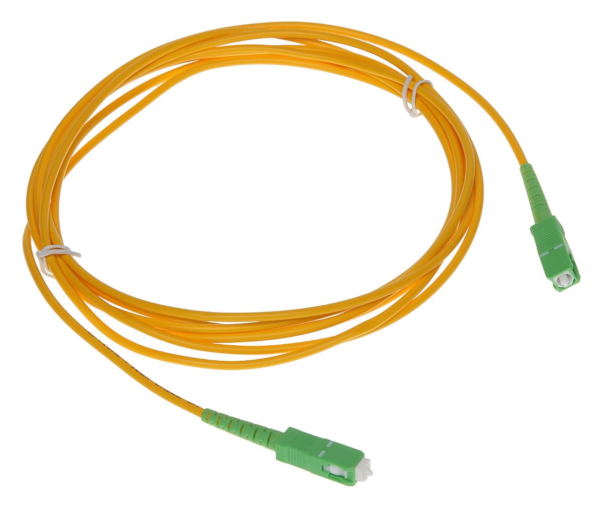 Patchcord pentru fibra optica Single Mode, 3m, SC/APC-SC/APC, Safer PC-SC-APC/SC-APC-3