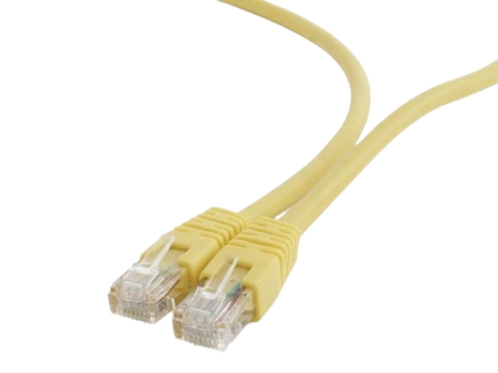 Patchcord UTP CAT6, Gembird, 0.25m, galben, AWG26, cupru-aluminiu, neecranat, PP6U-0.25M/Y