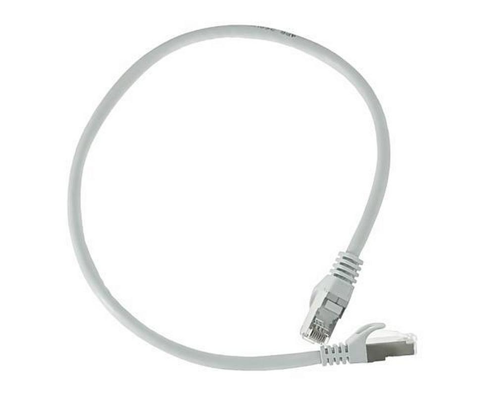 Patchcord retea S/FTP CAT6, 0.5 m, cupru-aluminiu, ecranat, AWG26, alb, Spacer SPPC-SFTP-CAT6-0.5M