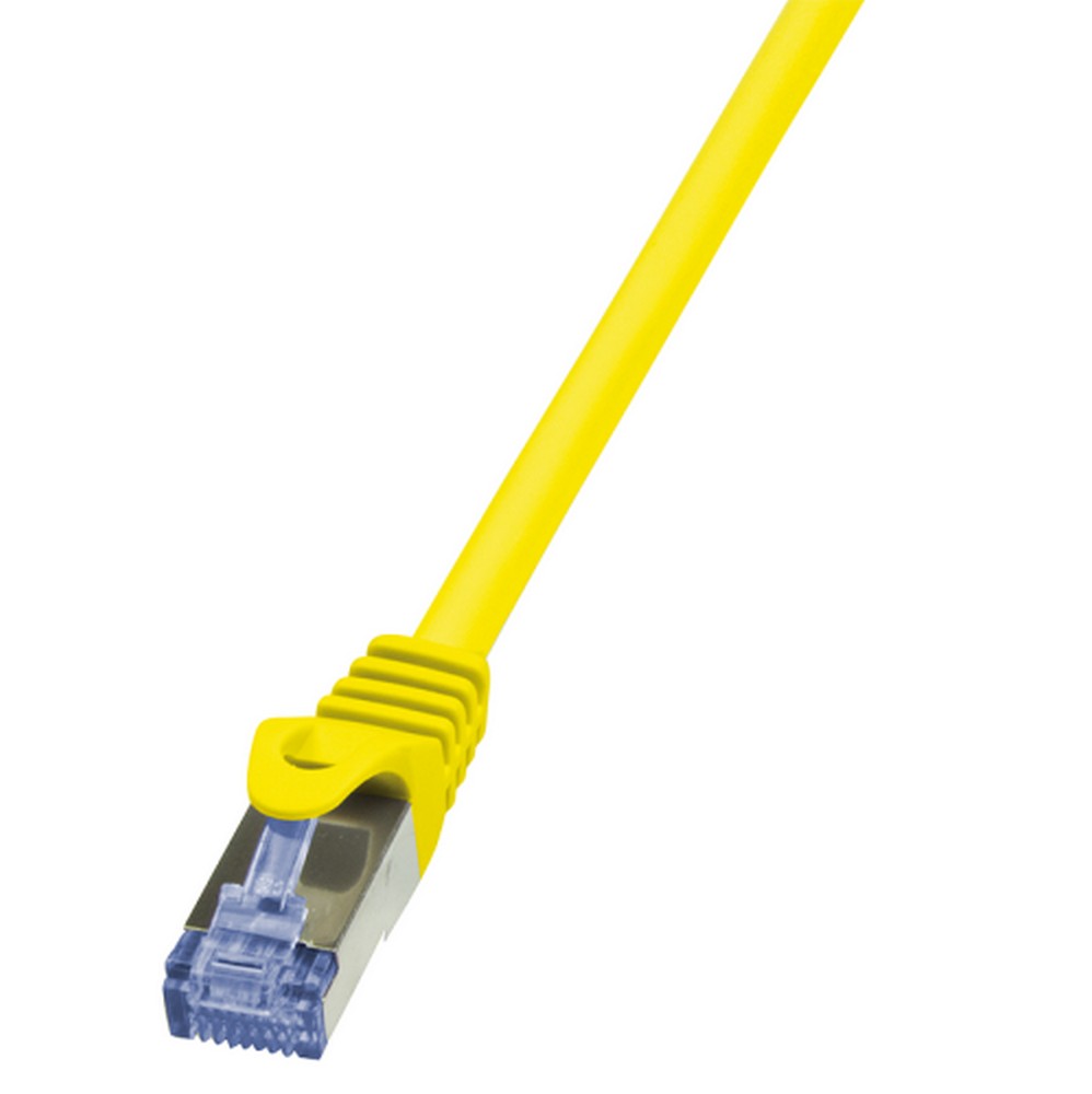 Patchcord S/FTP Cat 6A, 1 Metru, Galben, SFTP6A-1M-Y, SAFER