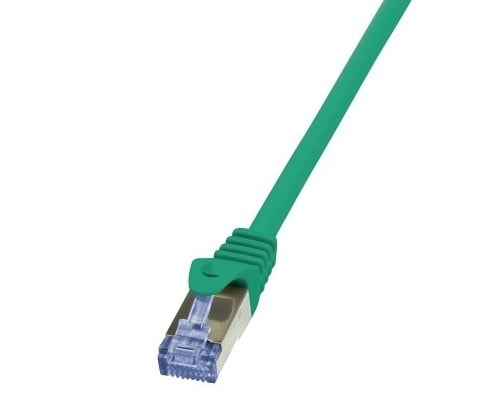 Patchcord S/FTP Cat 6A, 1 Metru, Verde, SFTP6A-1M-G, SAFER