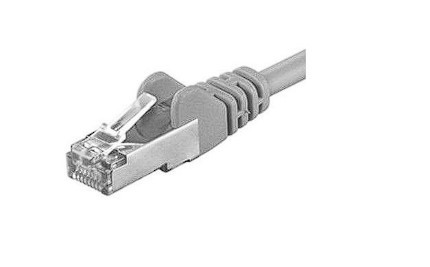 Patchcord SFTP RJ45-RJ45, CAT6A, lungime 1m, gri, PREMIUMCORD SFTP-6A-1-G