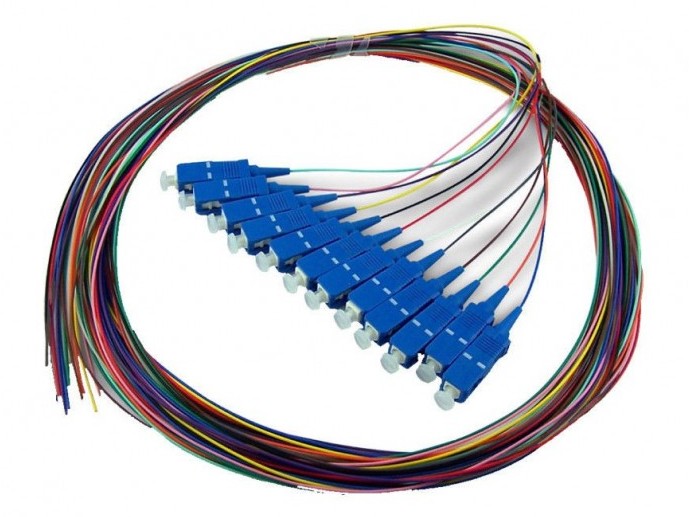 Set patch cord fibra optica pigtail LC/PC, 12 bucati, singlemode, 1.5m, manta LSZH 0.9mm, EMTEX LC-SM-1.5-12COL