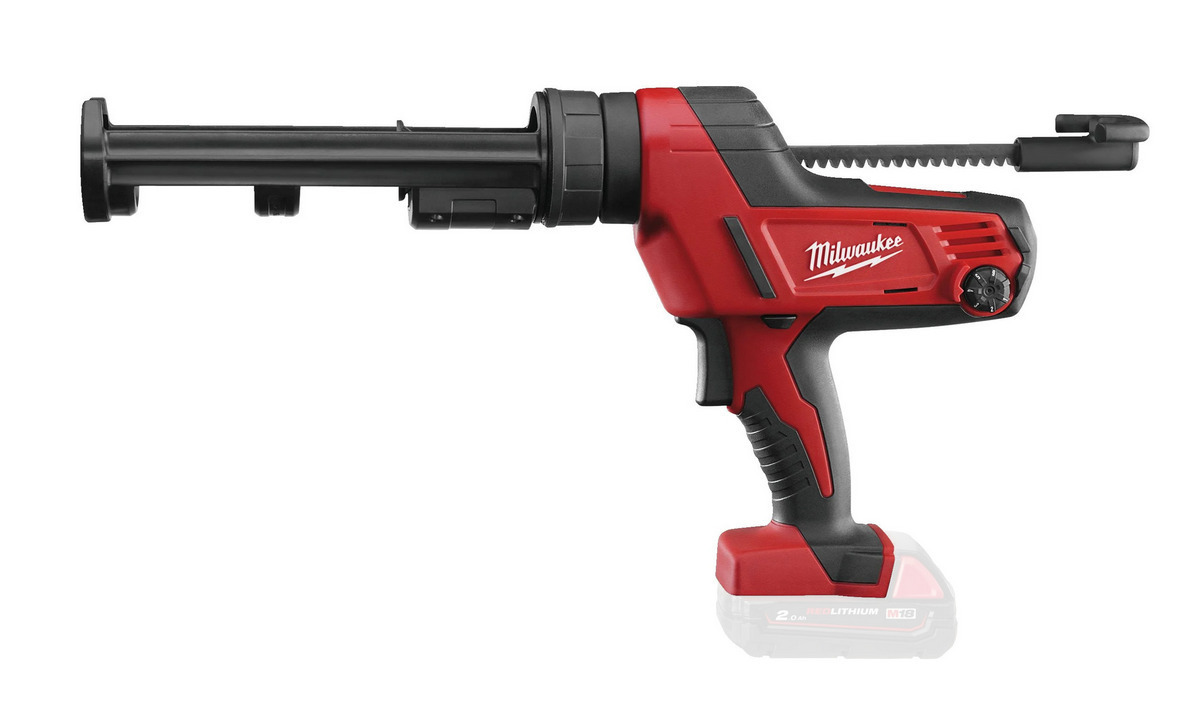 Pistol pentru aplicare silicon Milwaukee M18 C18 PCG/310C-0B cu cartus, 310ml, forta 4500N, 4933459637