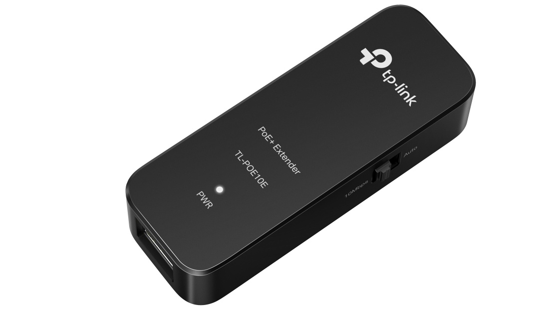 Extender PoE Tp-Link Omada POE10E, 2x 10/100Mbps, 100/250m, plug and play, pentru camere IP
