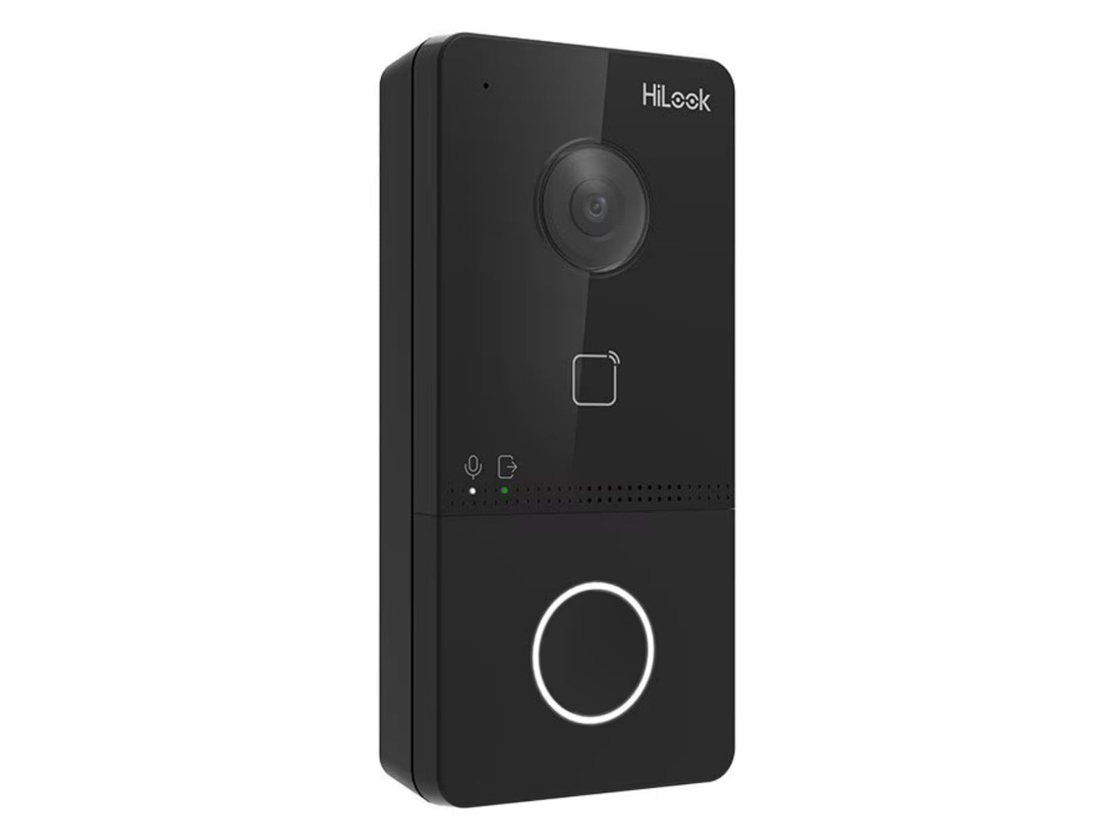 Post exterior videointerfon IP Hikvision HiLook VI-V400W, camera 2 MP, IR 3m, audio bidirectional, cititor carduri, PoE, WDR 120dB, IP65, control aplicatie Hik-Connect