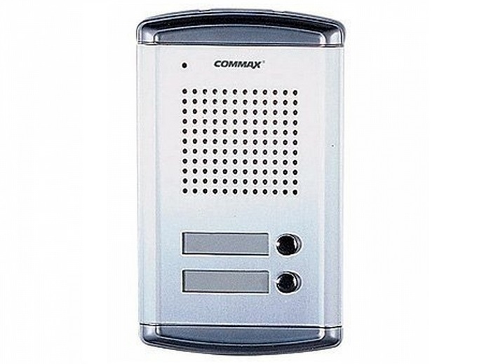 Post de exterior cu 2 butoane Commax DR-2A2N, carcasa din aluminiu