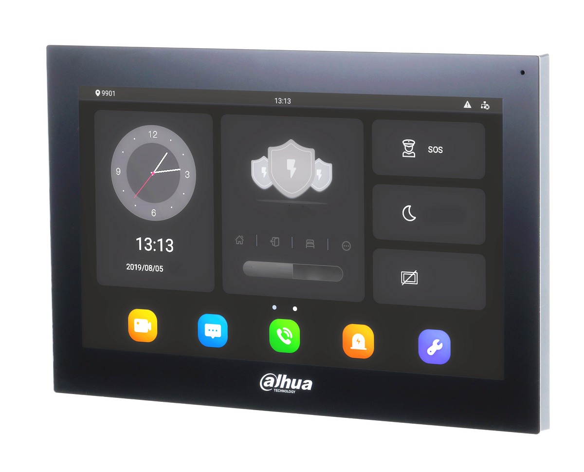 Post de interior cu sistem de operare Android, ecran de 10 inch, Touchscreen, microSD, Centru cotrol Dahua VTH5341G-W