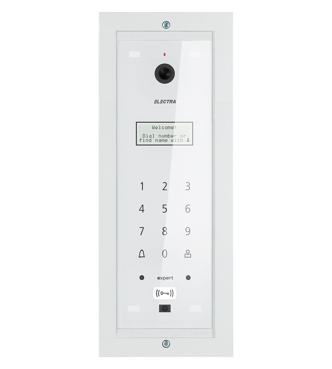 Post exterior videointerfon, blocuri 255 apartamente, ingropat, alb, Electra expert, VPM.0BF03.ELWE5