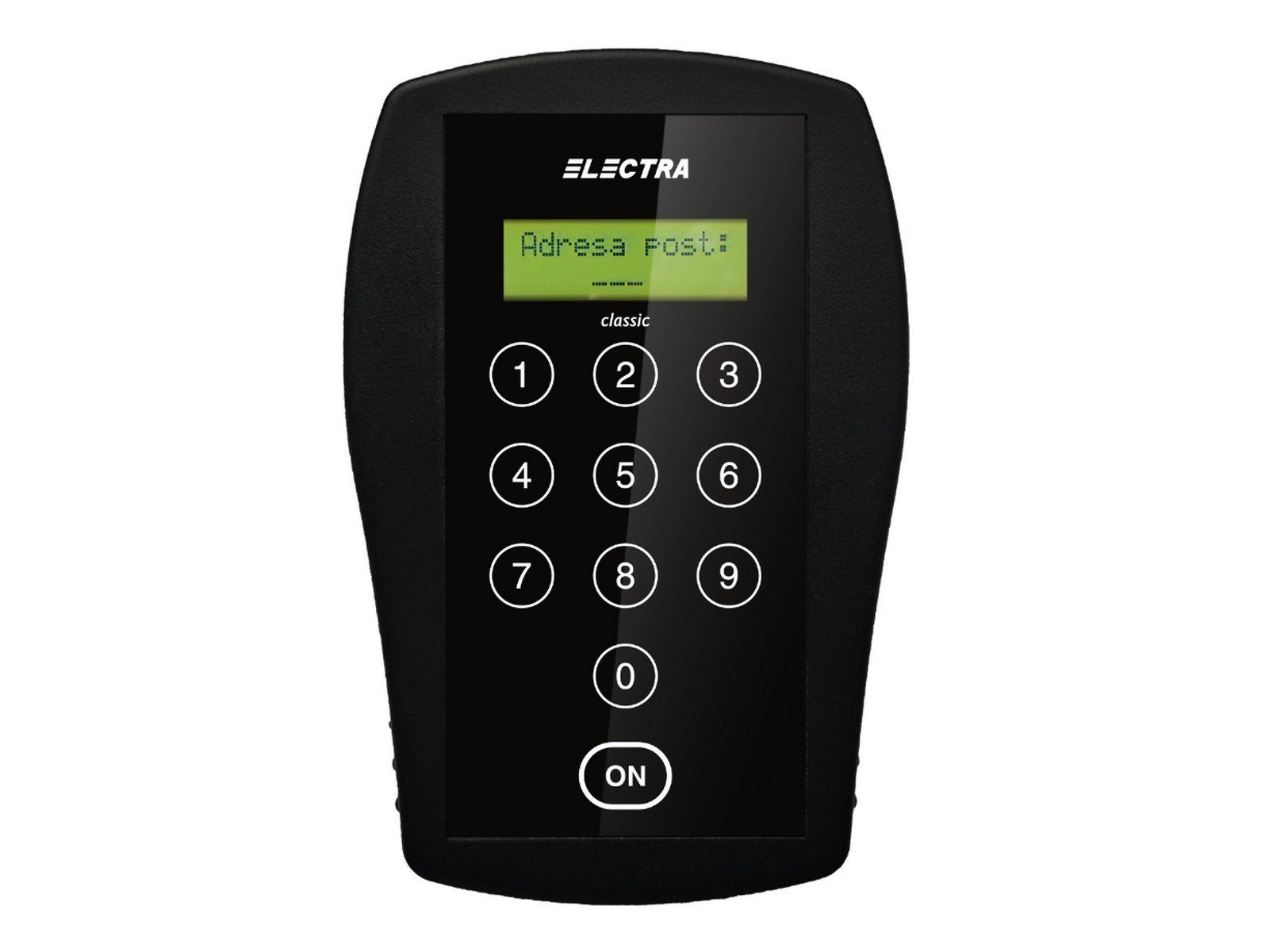 Programator terminale Electra PRG.PAS.MCS, baterie 9V, conexiune prin cablu UTP 0.25cm, tastatura mecanica, carcasa plastic, IP31
