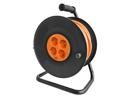 Rola cablu electric, 4 prize, cablu 15m, 3x2.5mm, Safer PS25-T15