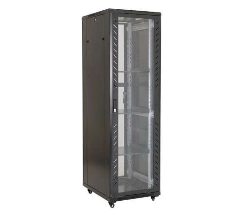 Rack 42U, 19 inch, 600x800, pe podea, capacitate 800kg, 4 ventilatoare, ASYTECH Networking ASY-42U-6080S